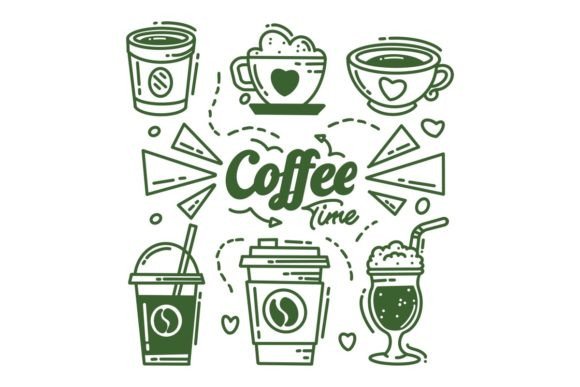 Cafe & Coffee House Pattern Collection: Design Assets