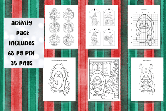 Christmas Gnomes Activity Pack: A Designer's Creative Asset