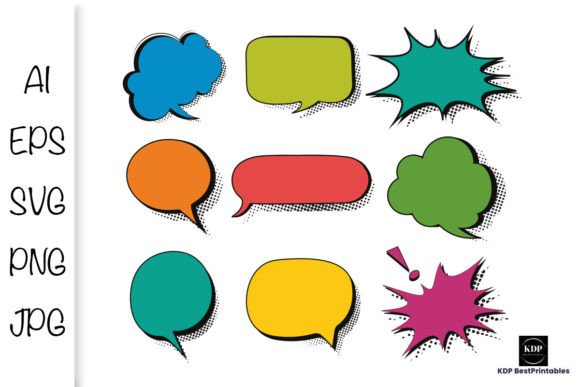 Comic Speech Bubble Collection1: Dynamic Visual Communication