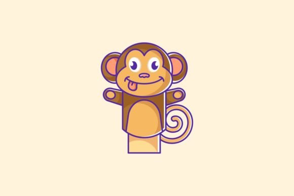 Creative Charm: The Versatile Monkey Finger Puppet Cartoon