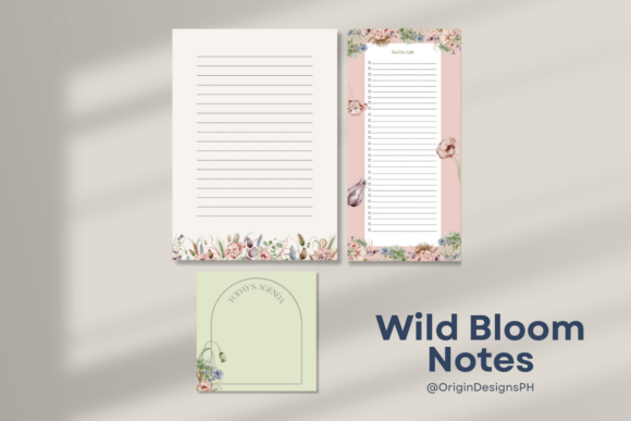 Elevate Your Projects with the Wild Bloom Notes Notepad Bundle