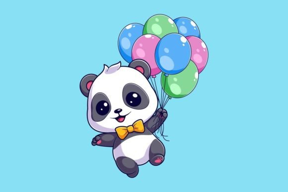 Enchanting Panda Graphic: A Versatile Design Asset
