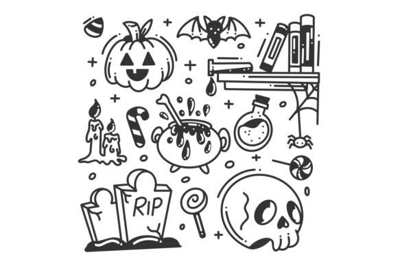 Hand-drawn Halloween Elements Icon: A Designer's Guide