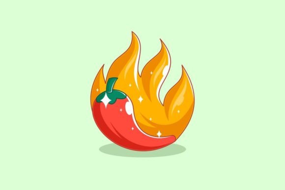 Red Hot Chili Hand Drawn Cartoon: A Versatile Design Asset