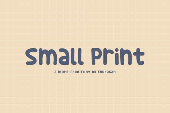 Small Print: A Modern Display Font for Bold Visuals